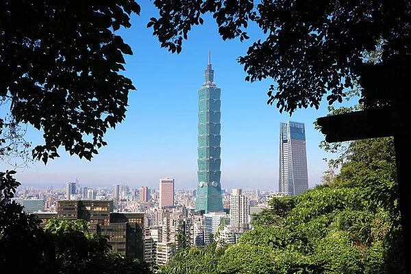 13132509. Taipei 101 skyscraper in Xinyi District, Taipei, Taiwan Date