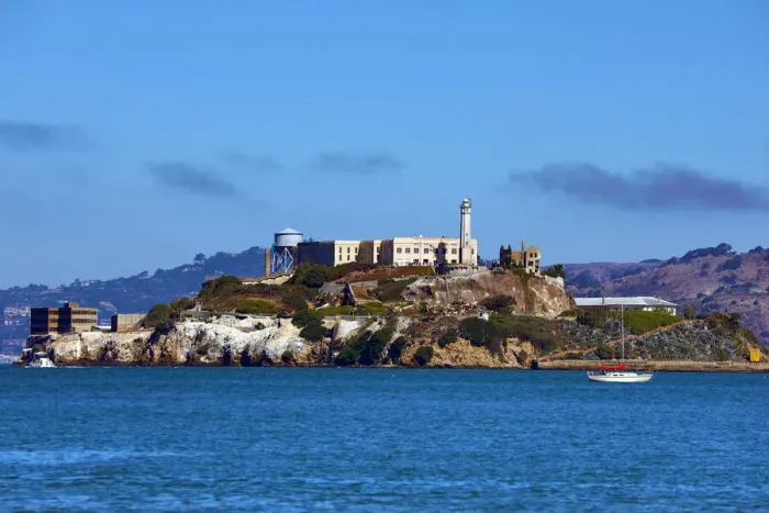 Framed Print : 13132531. Alcatraz Island and Prison in San Franciso, California, USA Date Framed Print : 13132531. Alcatraz Island and Prison in San Franciso, California, USA Date