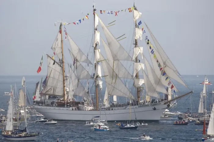 Framed Print : 500 Tall Ships Regatta - Cuauhtemoc three masted barque Funchal - Pendennis Point Falmouth Cornwall UK Framed Print : 500 Tall Ships Regatta - Cuauhtemoc three masted barque Funchal - Pendennis Point Falmouth Cornwall UK
