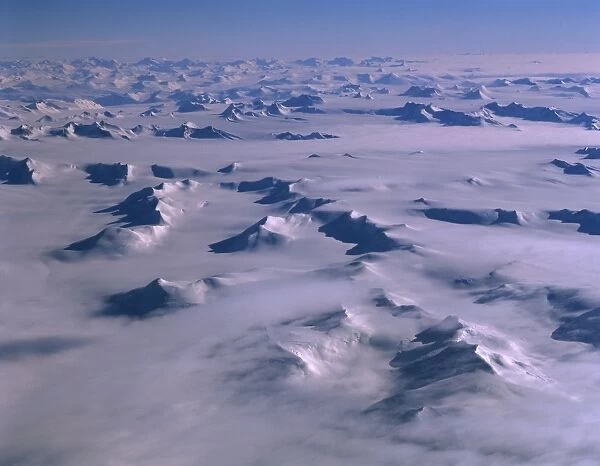 Aerial - Admiralty Mountains - Transanctartic Mountains - Antarctica JPF48805