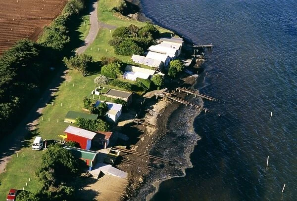 Aerial - Beach houses - Werribee, near Melbourne, Victoria, Australia JLR05064