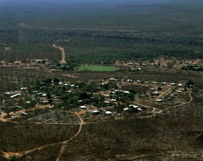Framed Print : Aerial - Borroloola Northern Territory, Australia JPF48663 Framed Print : Aerial - Borroloola Northern Territory, Australia JPF48663