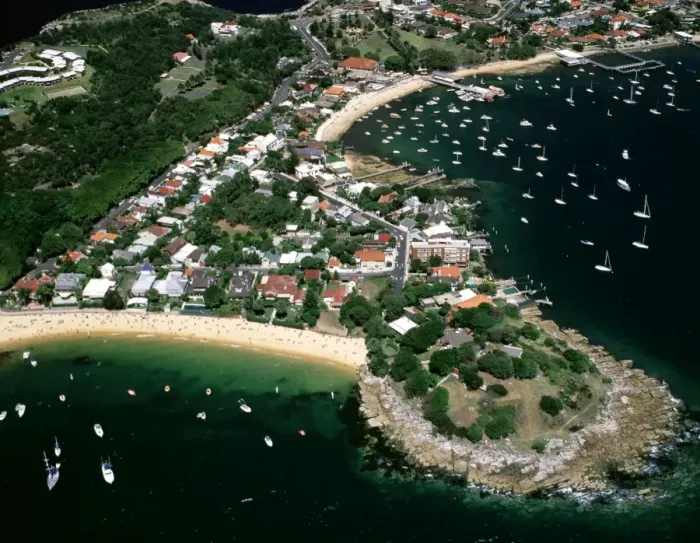 Framed Print : Aerial - Camp Cove, Laings Point and Watsons Bay - Sydney Harbour, New South Wales, Australia JPF45384 Framed Print : Aerial - Camp Cove, Laings Point and Watsons Bay - Sydney Harbour, New South Wales, Australia JPF45384