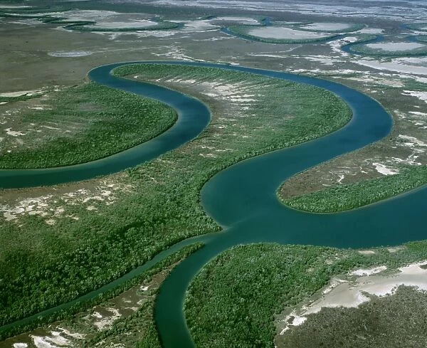 Aerial - Cape York Peninsula - Nassau & Scrutton Rivers - Queensland - Australia JPF50105
