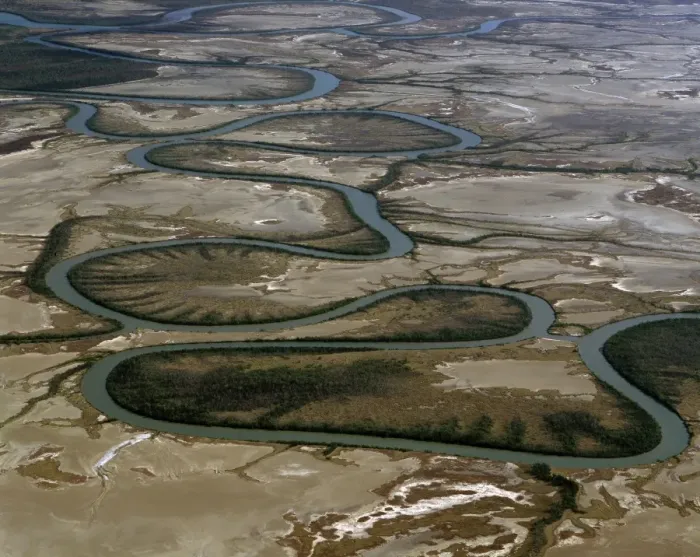 Framed Print : Aerial - Duck Creek oxbows Gulf of Carpentaria, Queensland, Australia JPF48259 Framed Print : Aerial - Duck Creek oxbows Gulf of Carpentaria, Queensland, Australia JPF48259