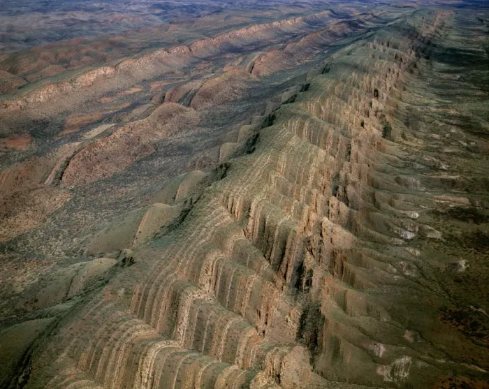 Framed Print : Aerial - Folded mountains near Glen Helen & Finke Gorge West MacDonnell National Park, Northern Territory, Australia JPF44736 Framed Print : Aerial - Folded mountains near Glen Helen & Finke Gorge West MacDonnell National Park, Northern Territory, Australia JPF44736