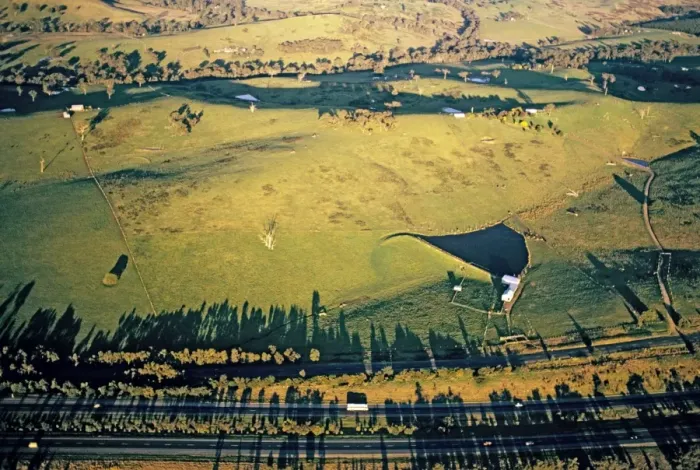 Framed Print : Aerial - Hume Highway - Victoria, Australia JLR02346 Framed Print : Aerial - Hume Highway - Victoria, Australia JLR02346