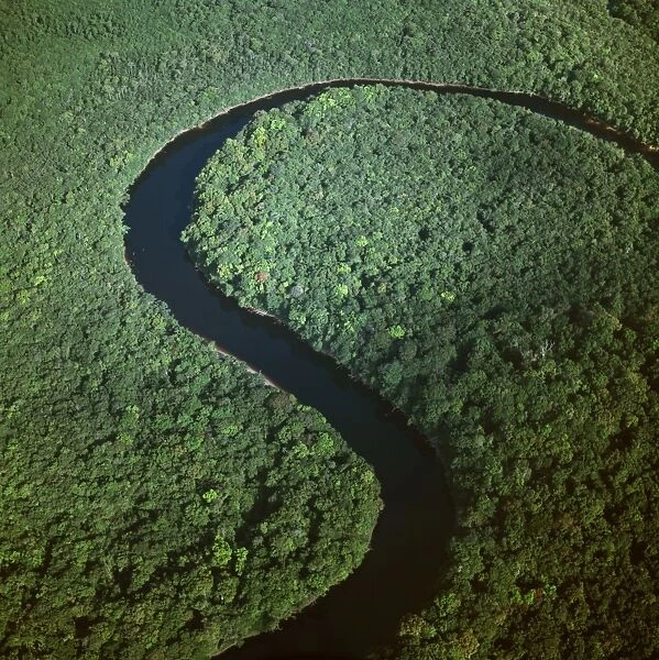 Aerial image of Guyana, South America: Kako River, Upper Mazaruni District