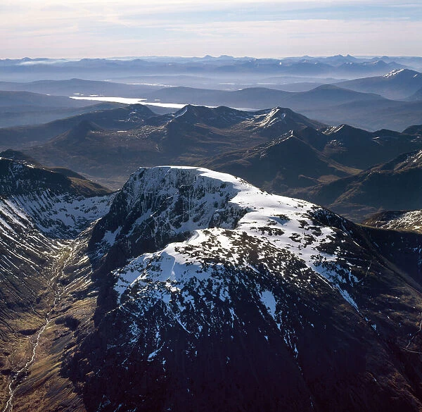 Aerial image of Scotland, UK: Ben Nevis (Scottish)