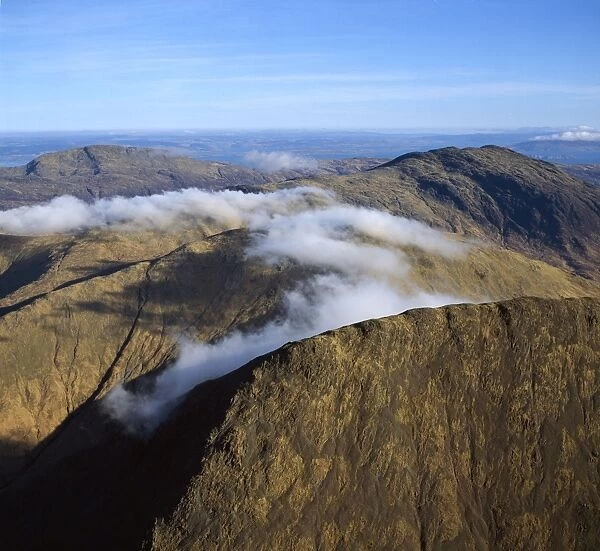 Aerial image of Scotland, UK: Corra-Bheinn, Isle of Mull, Argyll and Bute, Inner Hebrides