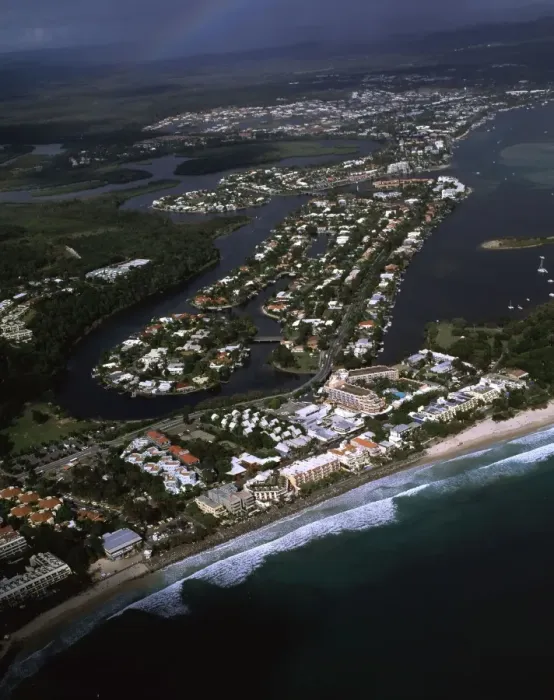 Framed Print : Aerial - Noosa: Heads, main beach & Sound Sunshine Coast, Queensland, Australia JPF48318 Framed Print : Aerial - Noosa: Heads, main beach & Sound Sunshine Coast, Queensland, Australia JPF48318