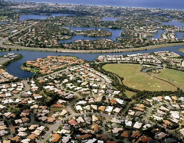 Aerial - Robina and Mermaid Waters Gold Coast, Queensland JPF46582