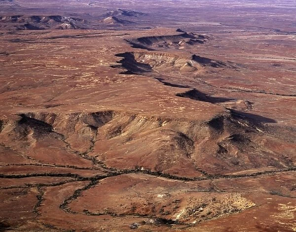 Aerial - Simpson Desert near Dalhousie homestead, Witjira National Park, northeastern South Australia JPF45567