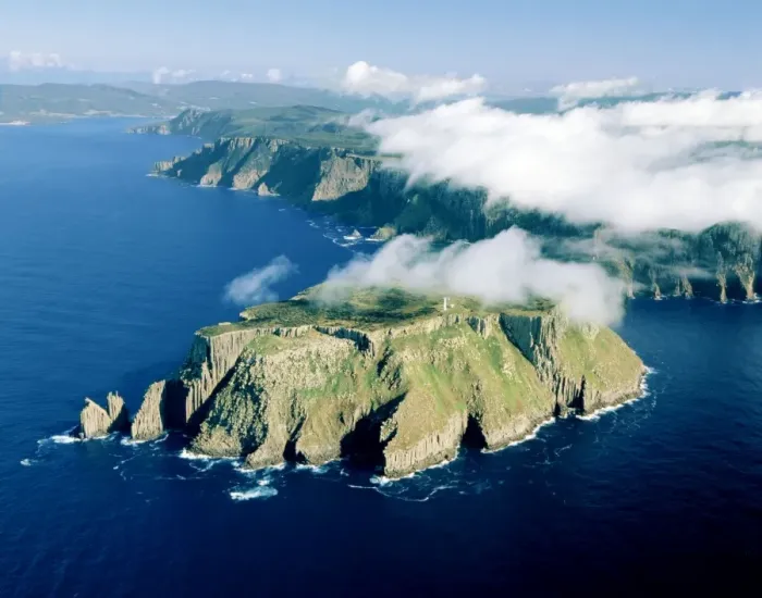 Framed Print : Aerial - Tasman Island and Cape Pillar with Tasman Island Lighthouse, Tasman National Park, Tasman Peninsula, Tasmania, Australia JPF49789 Framed Print : Aerial - Tasman Island and Cape Pillar with Tasman Island Lighthouse, Tasman National Park, Tasman Peninsula, Tasmania, Australia JPF49789