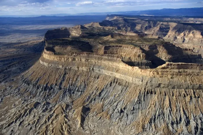 Framed Print : Aerial view of the Book Cliffs - looking north, Between Grand Junction, Colorado, and Green River, the Book Cliffs run roughly in an East-West direction Framed Print : Aerial view of the Book Cliffs - looking north, Between Grand Junction, Colorado, and Green River, the Book Cliffs run roughly in an East-West direction