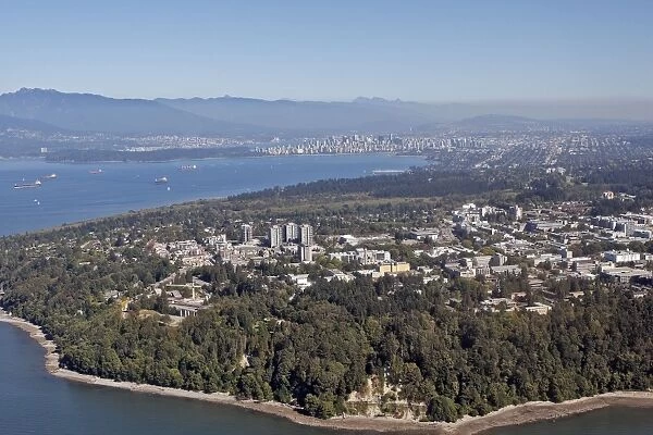 Aerial view over Vancouver. British Colombia - Canada