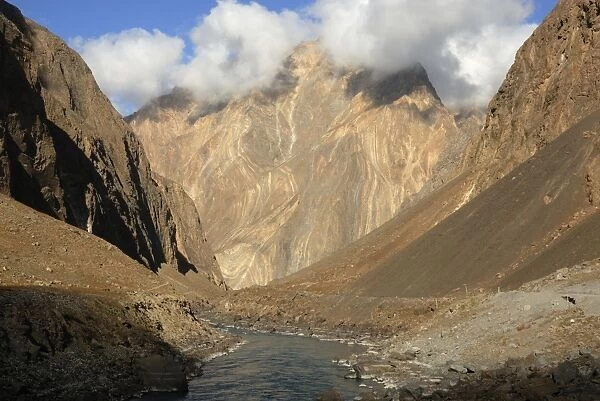Afghanistan - Landscape in Pamir mountain - Border of Tajikistan