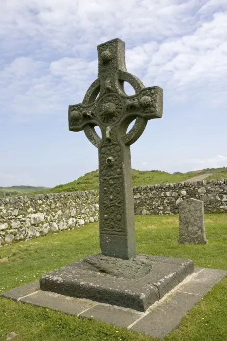 Framed Print : Ancient eighth century carved celtic stone cross Kidalton Isle of Islay Scotland UK Framed Print : Ancient eighth century carved celtic stone cross Kidalton Isle of Islay Scotland UK