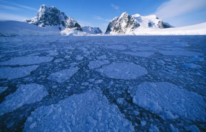 Framed Print : Antarctica - Antarctic peninsula, pack ice. Lemaire Channel, Graham Land (left) & Booth Island (right), Antarctica Framed Print : Antarctica - Antarctic peninsula, pack ice. Lemaire Channel, Graham Land (left) & Booth Island (right), Antarctica