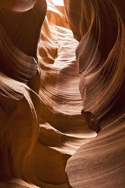Antelope Canyon - exceptional narrow slot canyon in sandstone. On Navajo reservation in Arizona. USA
