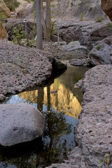 Framed Print : Aravaipa Canyon Wilderness - reflection of cliffs above showing in creek - Located about 50 miles northeast of Tucson - Federal Wilderness Area - Arizona - USA Framed Print : Aravaipa Canyon Wilderness - reflection of cliffs above showing in creek - Located about 50 miles northeast of Tucson - Federal Wilderness Area - Arizona - USA