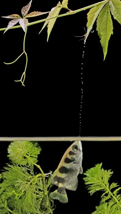 Framed Print : Archer Fish – side view, shooting water at insect. Dist: Asia Framed Print : Archer Fish – side view, shooting water at insect. Dist: Asia