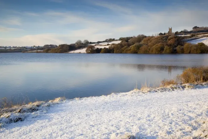 Framed Print : Argal Reservoir - winter- Cornwall - UK Framed Print : Argal Reservoir - winter- Cornwall - UK