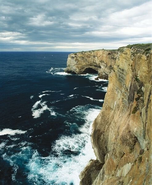 Australia Cliffs in Jervis Bay, New South Wales. Nature reserve of the Capital Territory about 170 km south of Sydney