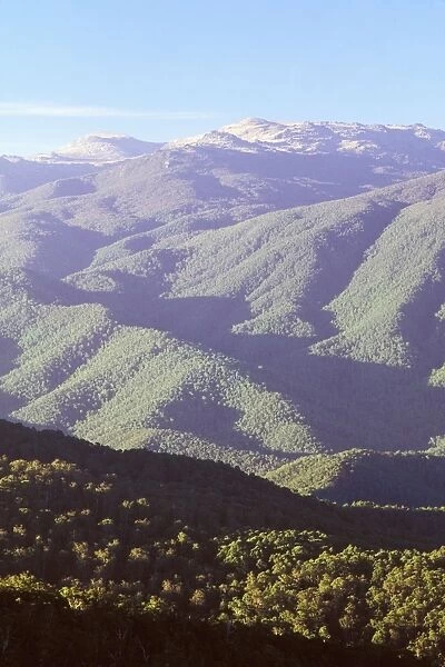 AUSTRALIA, New South Wales Kosciuszko National Park Mount Kosciuszko (2228m) in summer JLR03578