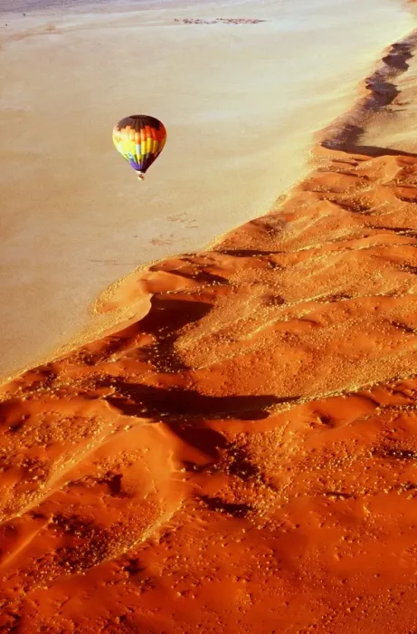 Framed Print : Balloon Safari - on the edge of Namib Desert, Namibia in the ear Framed Print : Balloon Safari - on the edge of Namib Desert, Namibia in the ear