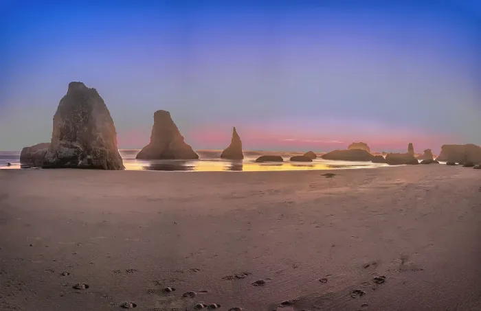 Framed Print : Bandon Beach, Oregon Date: 26-04-2021