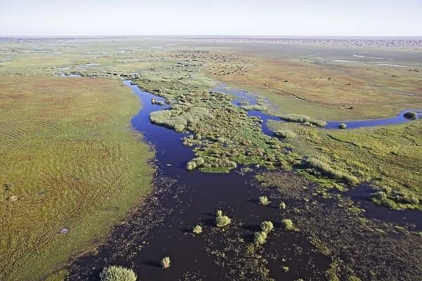 Bangweuleu marshes - aerial. Zambia