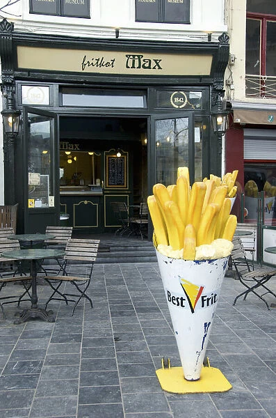 Belgian Frit shop (French Fries) in Antwerp