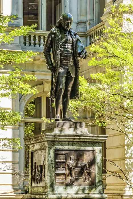 Framed Print : Benjamin Franklin Statue, Boston, Massachusetts. Front of the Boston Latin School founded 1635. Statue created 1865 by Richard Greenough. (Editorial Use Only) Date: 23-12-2020 Framed Print : Benjamin Franklin Statue, Boston, Massachusetts. Front of the Boston Latin School founded 1635. Statue created 1865 by Richard Greenough. (Editorial Use Only) Date: 23-12-2020