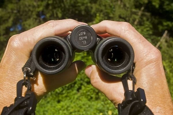 Binoculars from the ocular side