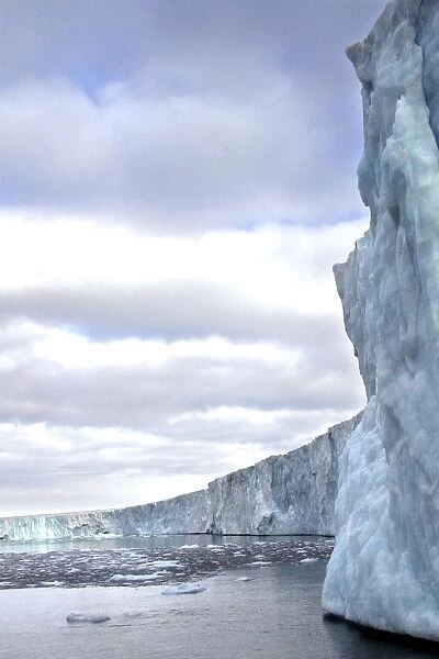 Brasvells Glacier. 200 km long Nordaustlandet. Svalbard