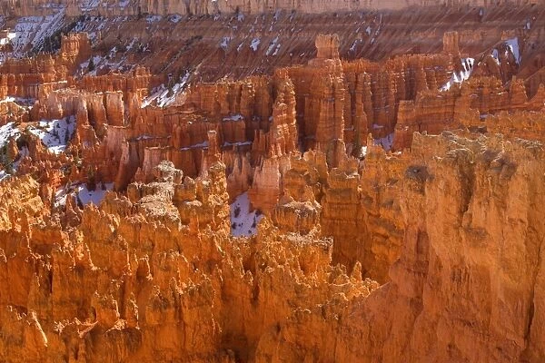 Bryce Canyon - sandstone formations & hoodoos and eroding fins - Bryce Canyon National Park - Colorado Plateau - Utah - USA