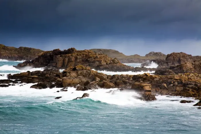 Framed Print : Bryher - Coast in a Storm - Isles of Scilly - UK Framed Print : Bryher - Coast in a Storm - Isles of Scilly - UK