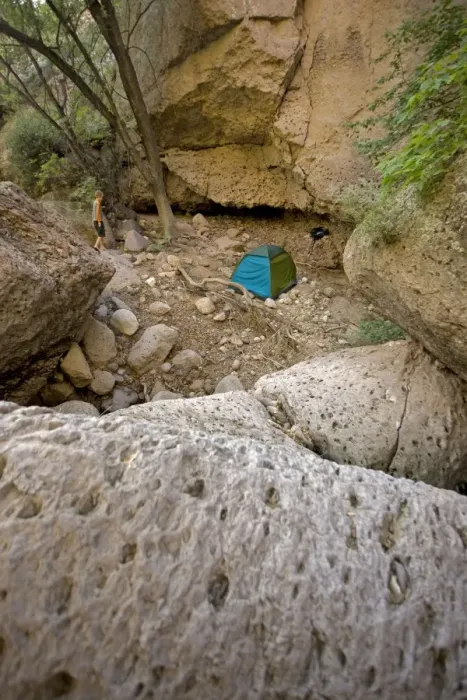 Framed Print : Camping - Aravaipa Canyon Wilderness - Located about 50 miles northeast of Tucson - Federal Wilderness Area - Arizona - USA Framed Print : Camping - Aravaipa Canyon Wilderness - Located about 50 miles northeast of Tucson - Federal Wilderness Area - Arizona - USA