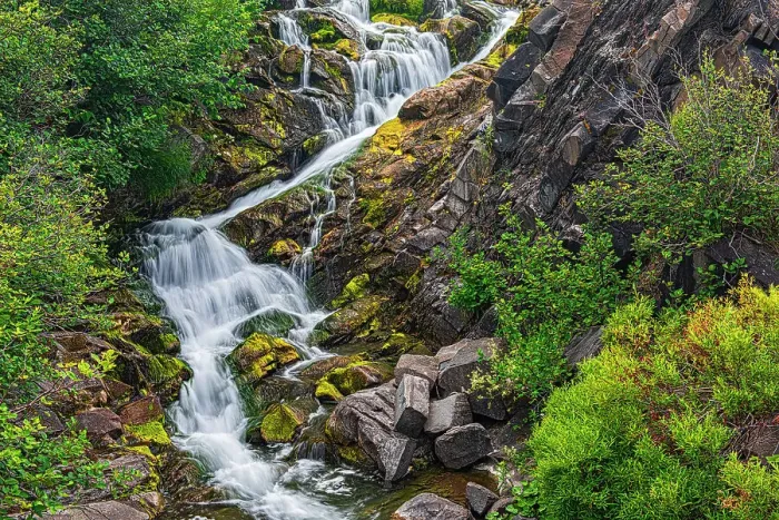 Framed Print : Canada, New Brunswick. River waterfall and rocky rapids. Date: 28-07-2017 Framed Print : Canada, New Brunswick. River waterfall and rocky rapids. Date: 28-07-2017