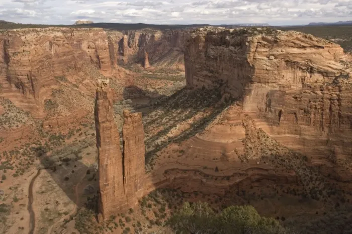 Framed Print : Canyon de Chelly National Monument, on Navajo tribal ground. View over Spider Rock and upper canyon Framed Print : Canyon de Chelly National Monument, on Navajo tribal ground. View over Spider Rock and upper canyon