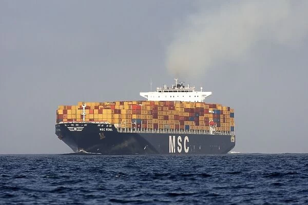 Cargo ship - in the Strait of Gibraltar - Spain