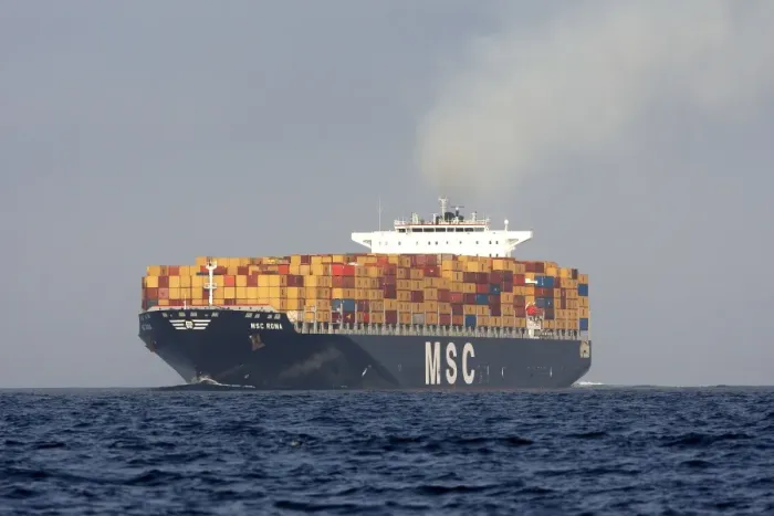Framed Print : Cargo ship - in the Strait of Gibraltar - Spain Framed Print : Cargo ship - in the Strait of Gibraltar - Spain