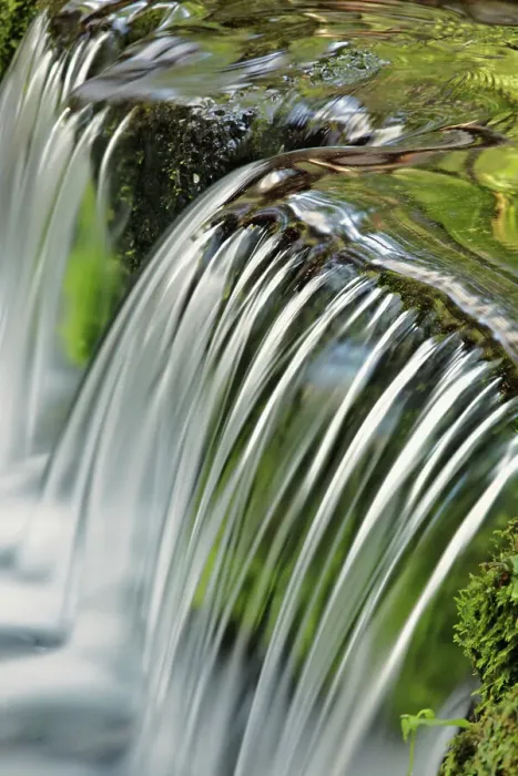 Framed Print : Cascading water, Fern Spring, Yosemite National Park, California Date: 26-07-2011