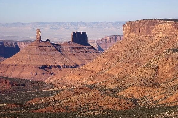 Castle Valley, Moab, Utah. Good example of sandstone buttes. Utah, USA