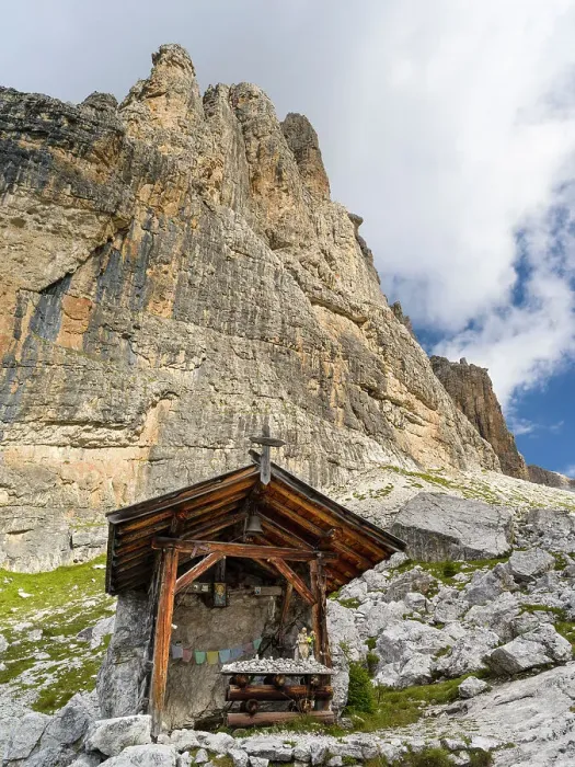 Framed Print : Chapel of Rifugio Tuckett e Sella. The Brenta Dolomites, UNESCO World Heritage Site. Italy, Trentino, Val Rendena. (Editorial Use Only) Date: 17-09-2020 Framed Print : Chapel of Rifugio Tuckett e Sella. The Brenta Dolomites, UNESCO World Heritage Site. Italy, Trentino, Val Rendena. (Editorial Use Only) Date: 17-09-2020