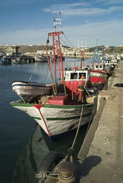 Charming fishing port at Nazare, Portugal. Sardine fishing being the principle activity. November