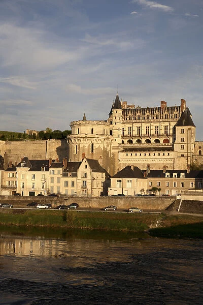 Chateau d'Amboise with River Loire in foreground