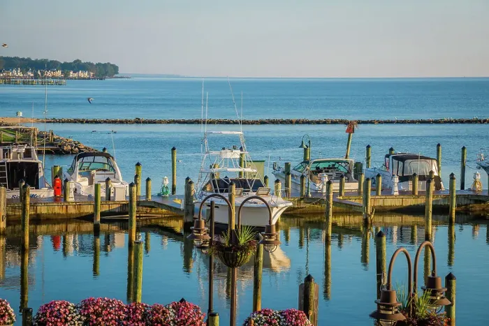 Framed Print : Chesapeake Beach docks, USA. Date: 03-10-2018 Framed Print : Chesapeake Beach docks, USA. Date: 03-10-2018