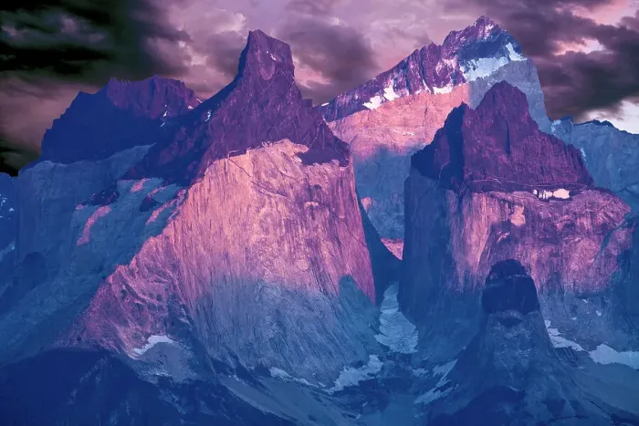 Framed Print : Chile, Patagonia. Torres del Paine National Park at sunrise. Date: 21-01-2012 Framed Print : Chile, Patagonia. Torres del Paine National Park at sunrise. Date: 21-01-2012